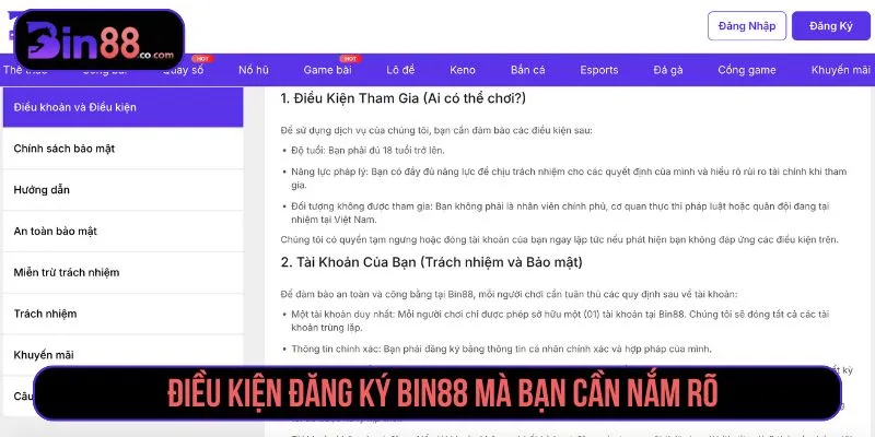 Đăng Ký BIN88 - Cách Tạo Tài Khoản Và Lưu Ý Xác Minh Đăng Ký BIN88 - Cách Tạo Tài Khoản Và Lưu Ý Xác Minh